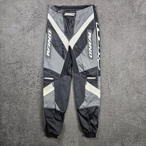ONeal Racing Elements Pants Men's Size 28 Motocross Dirt Bike Gear Black Grey